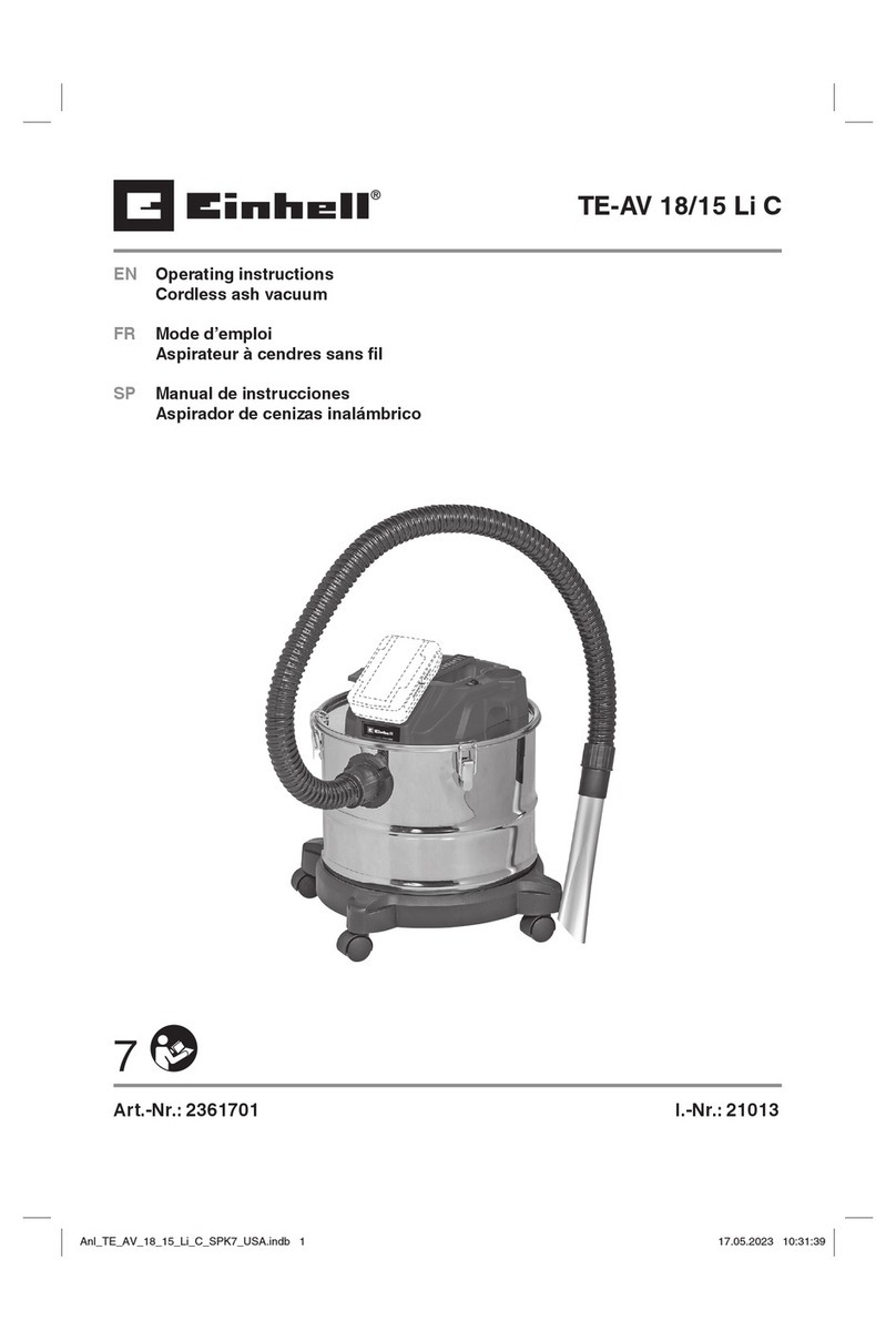 EINHELL TE-AV 18/15 Li C User manual