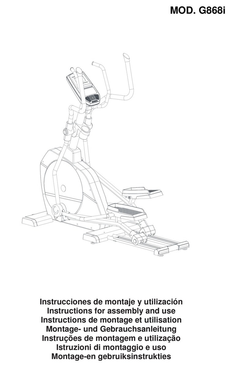 BH FITNESS G868i Instructions for assembly and use