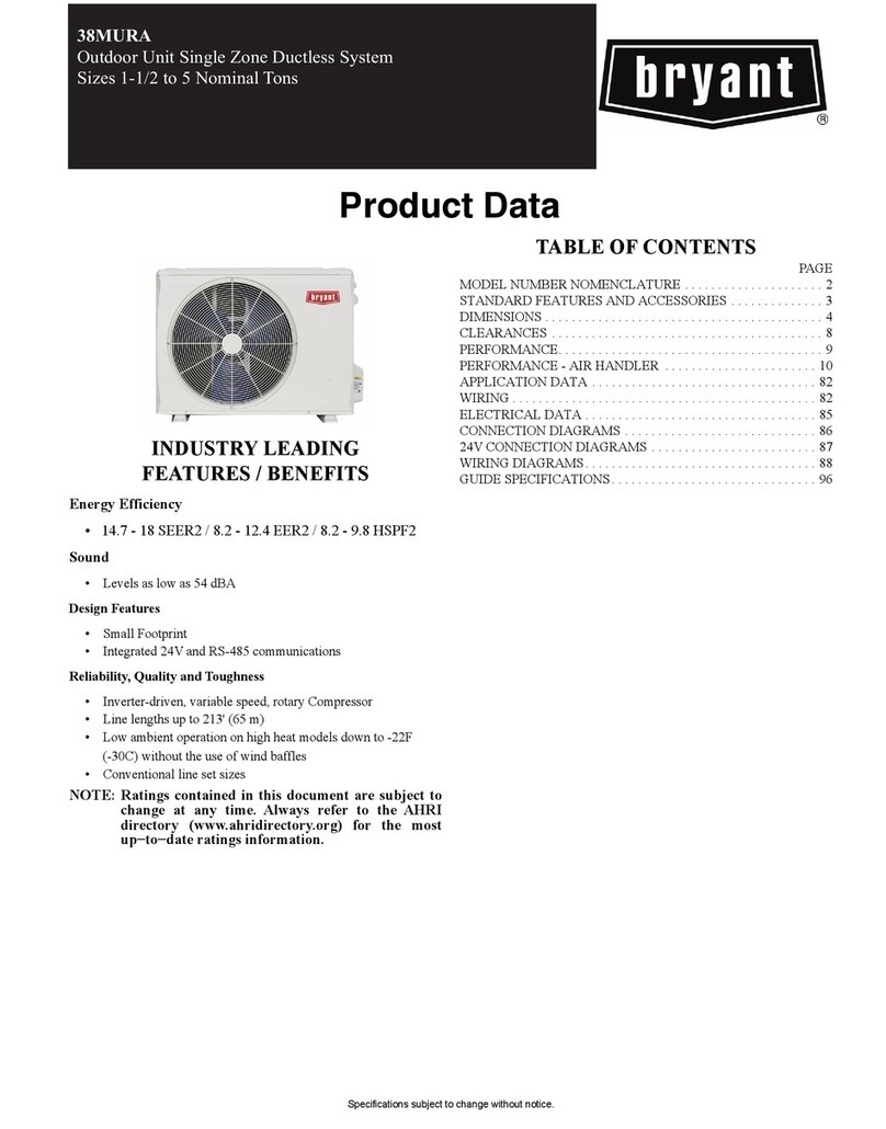 Bryant 38MURA manual