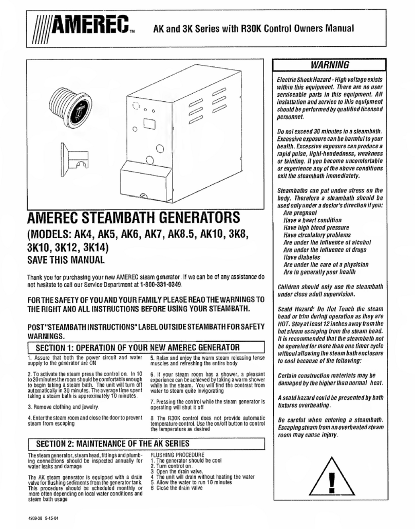 Amerec AK Series owner's manual