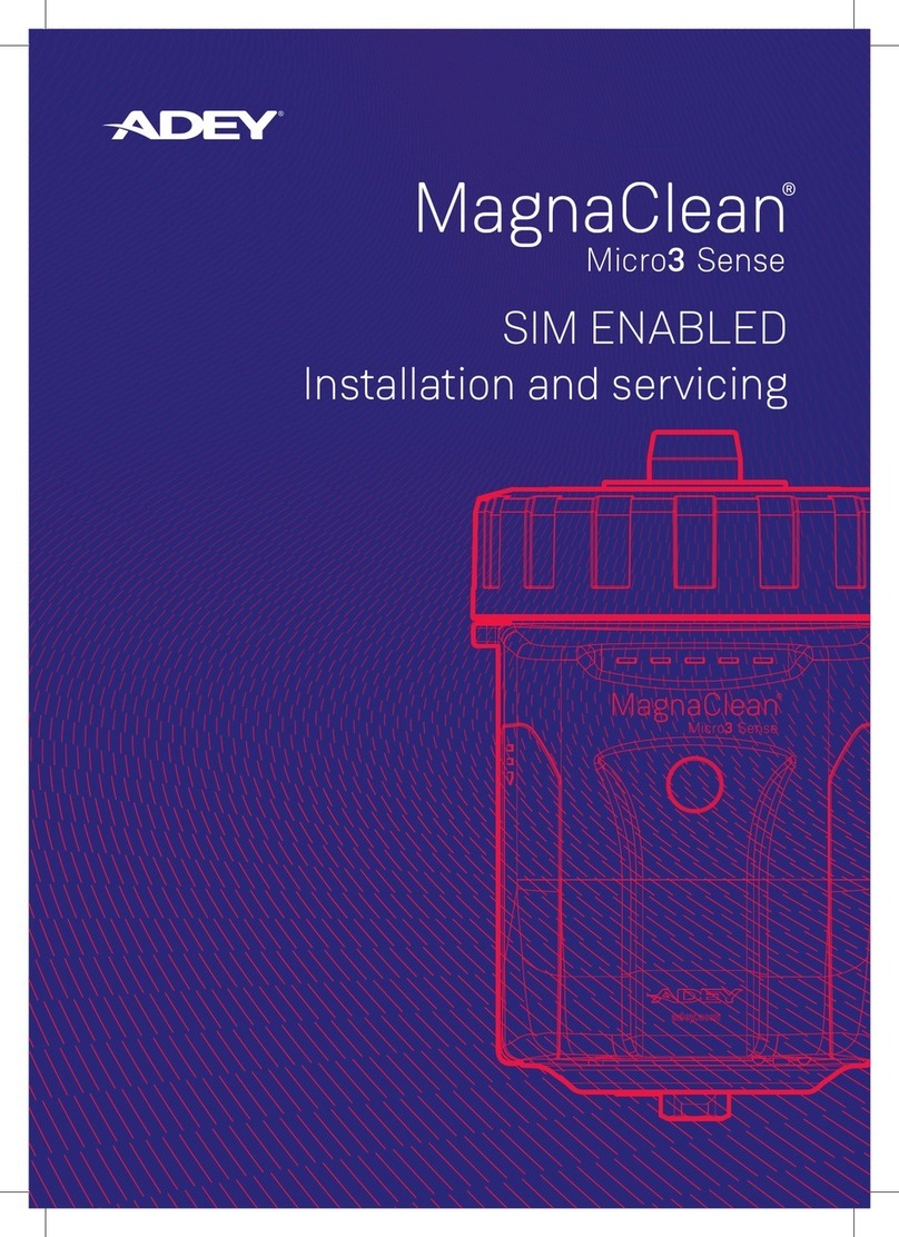 Adey MagnaClean Micro3 Sense Installation and servicing