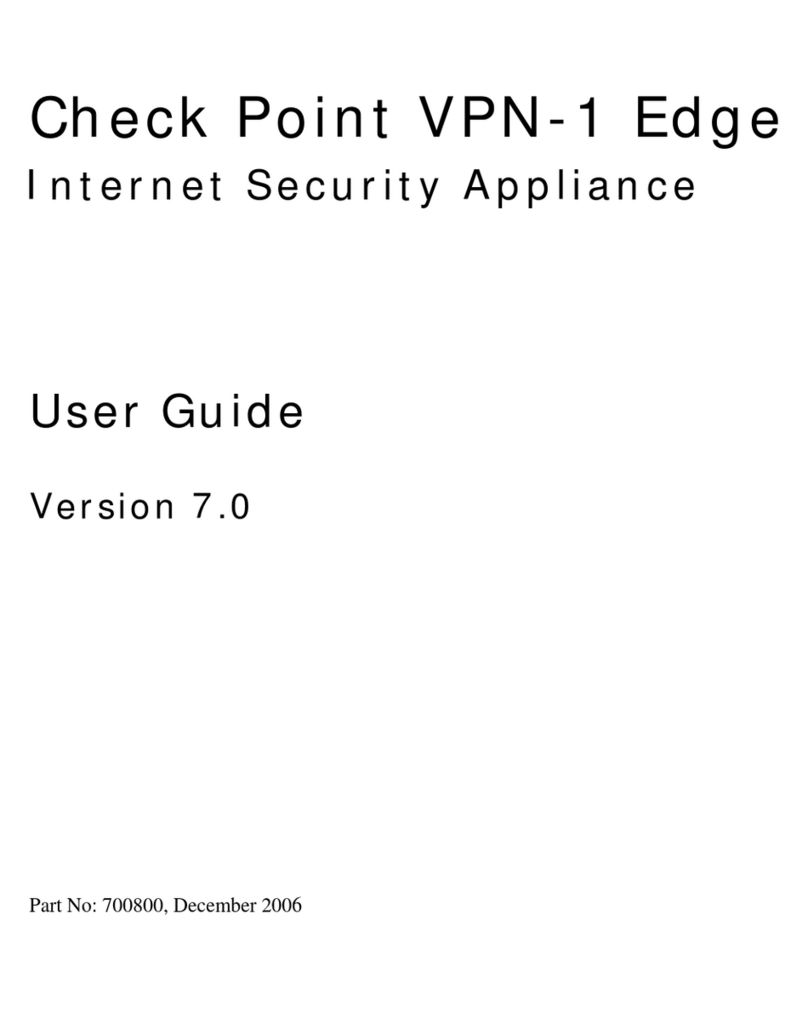 Checkpoint VPN-1 Edge X Series User manual Checkpoint VPN-1 Edge X Series User manual