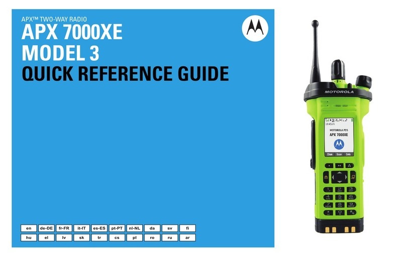 Motorola APX 7000 XE UHF User manual