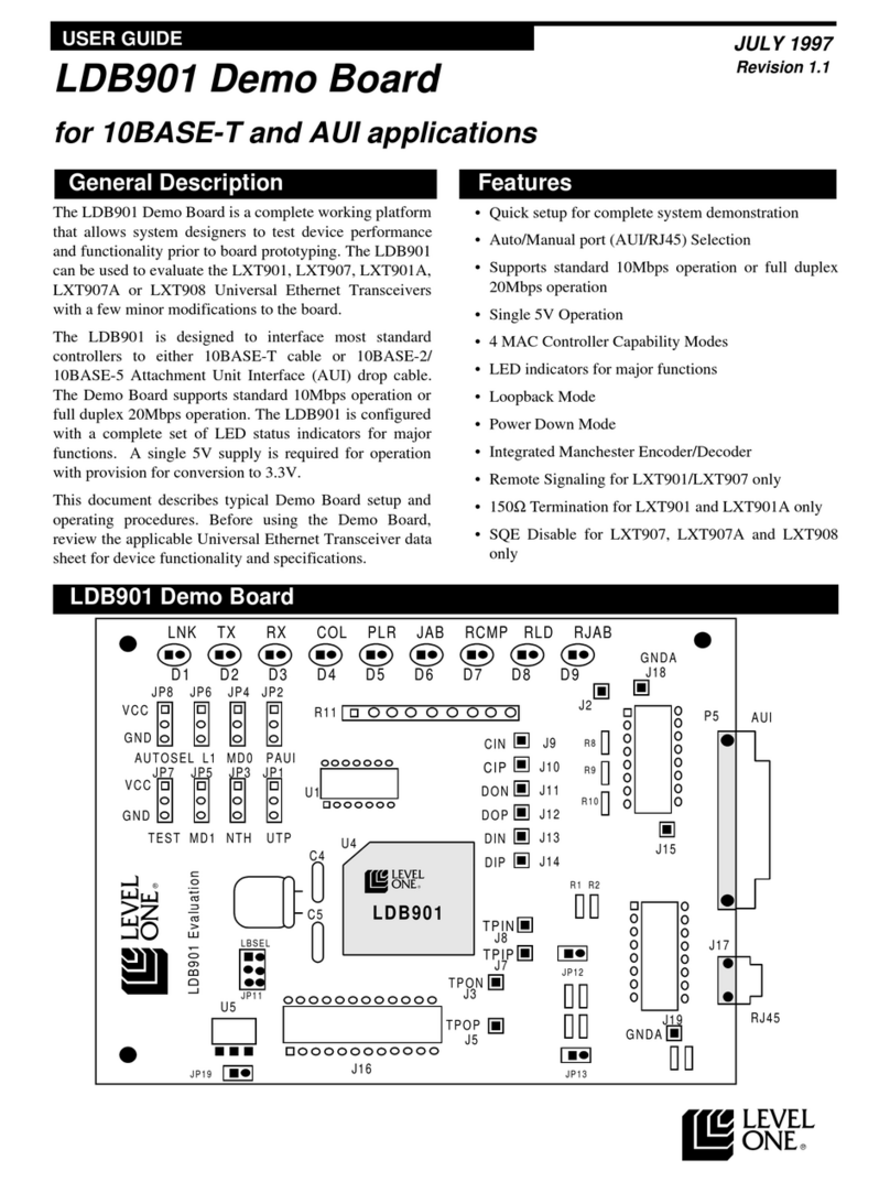 LevelOne LDB901 user guide