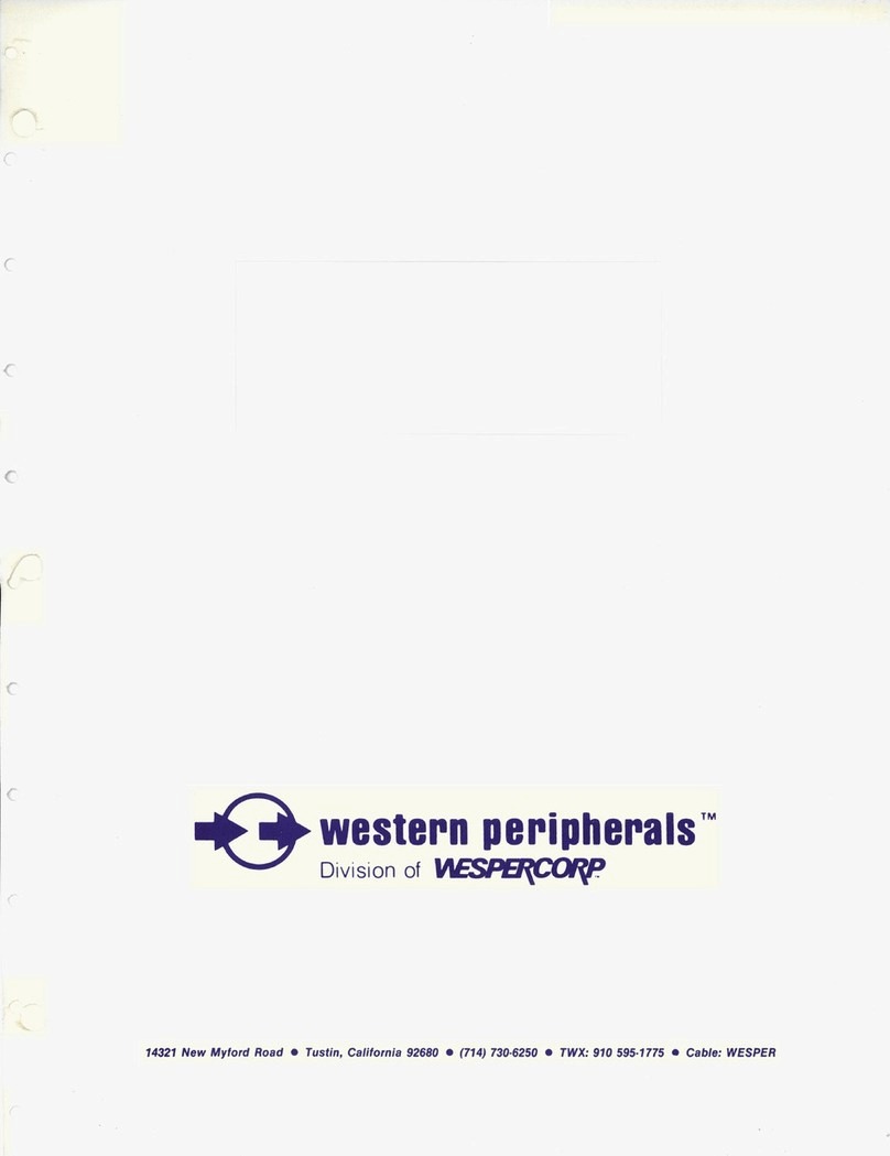 Wesper western peripherals TC-151 Hardware manual