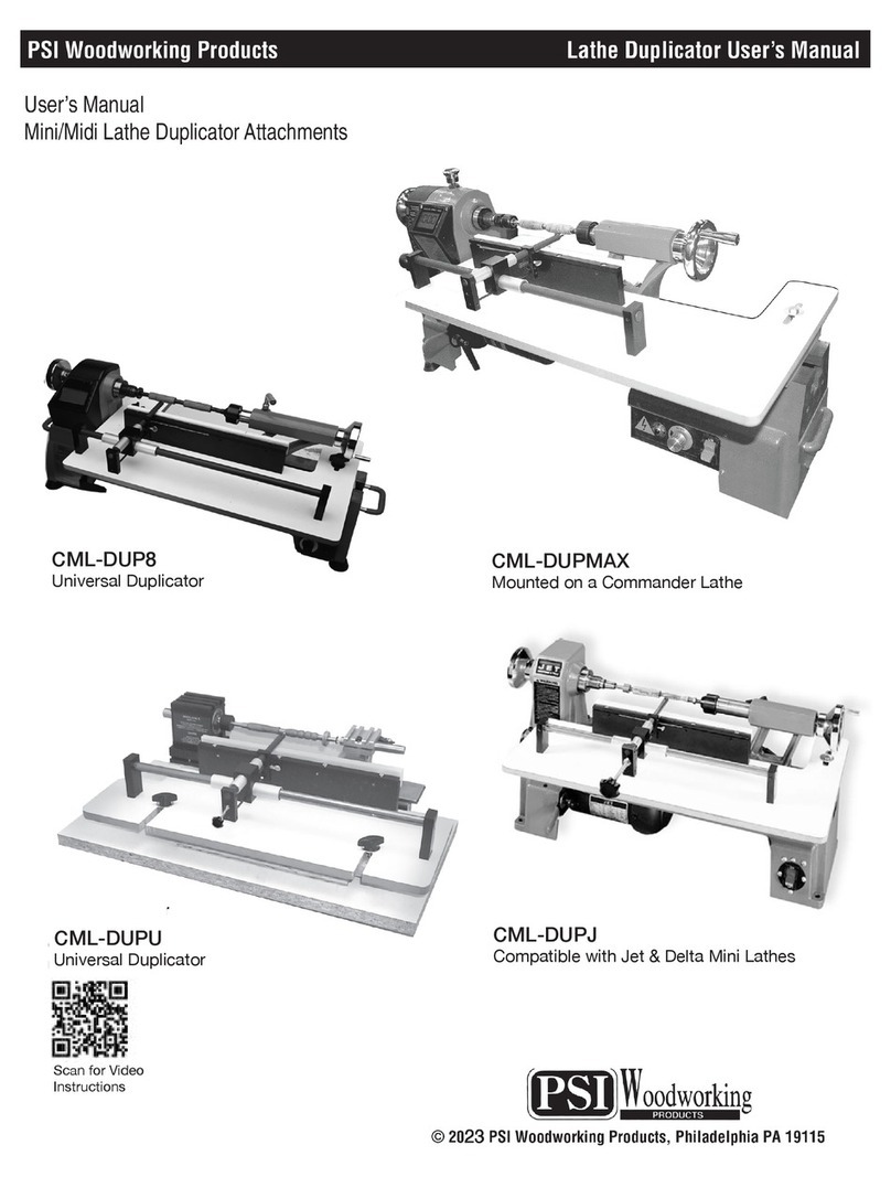 PSI Woodworking Products CML-DUP8 user manual
