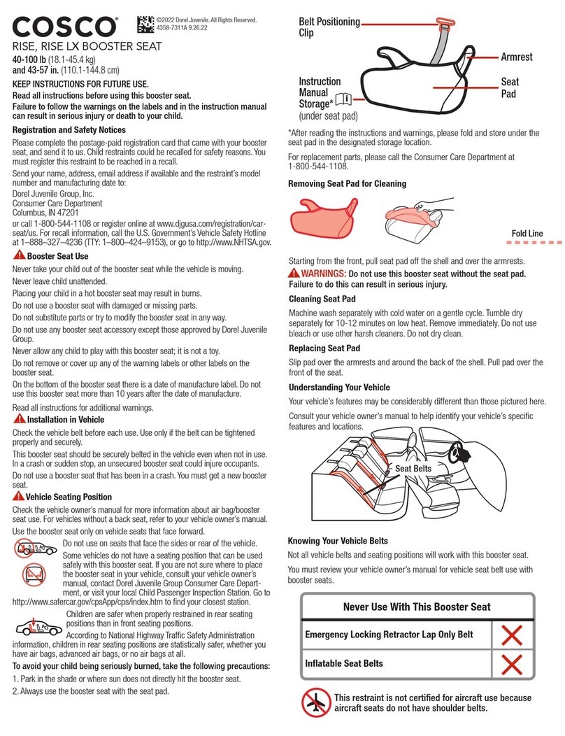 Cosco RISE User manual