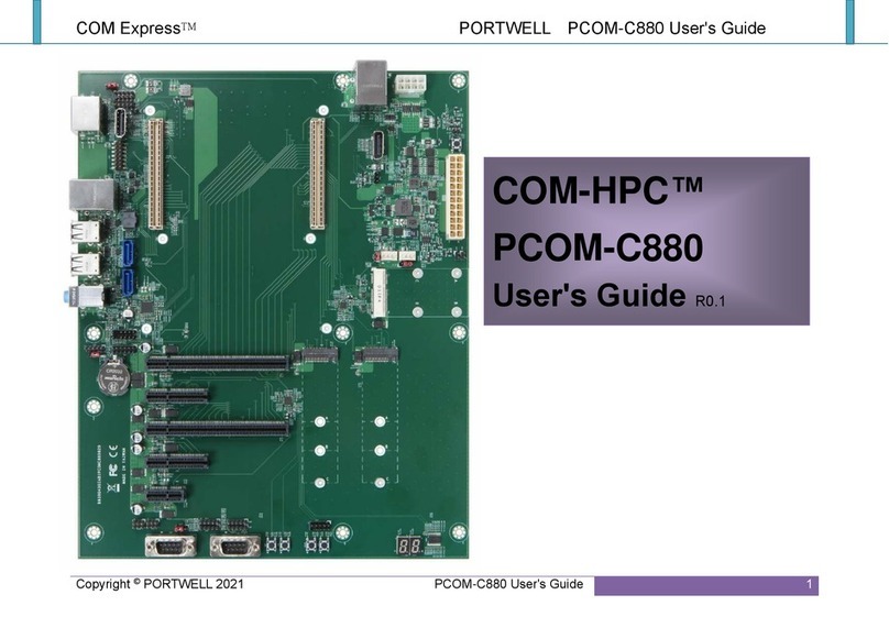 Portwell COM-HPC PCOM-C880 User manual