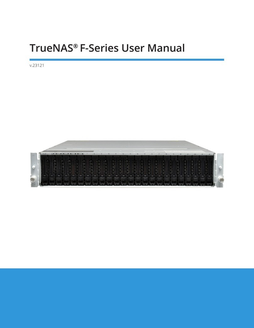 iXsystems TrueNAS F Series User manual iXsystems TrueNAS F Series User manual