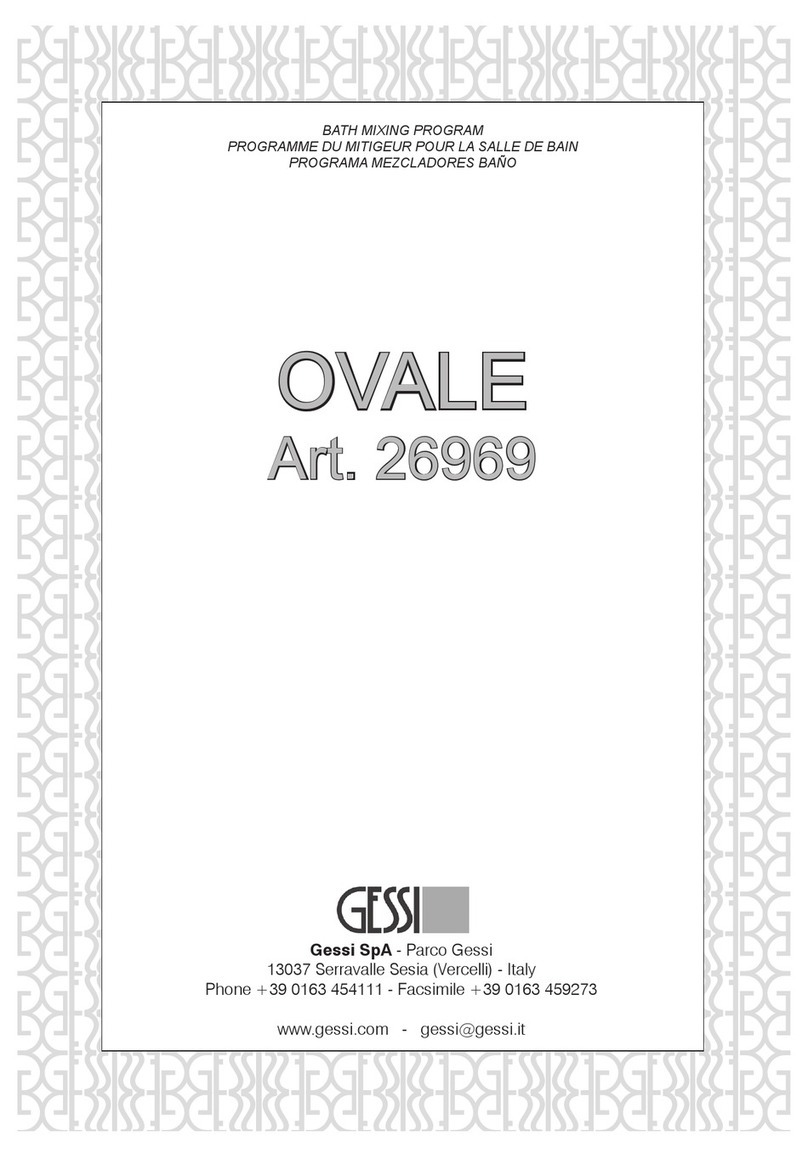 Gessi OVALE 26969 manual