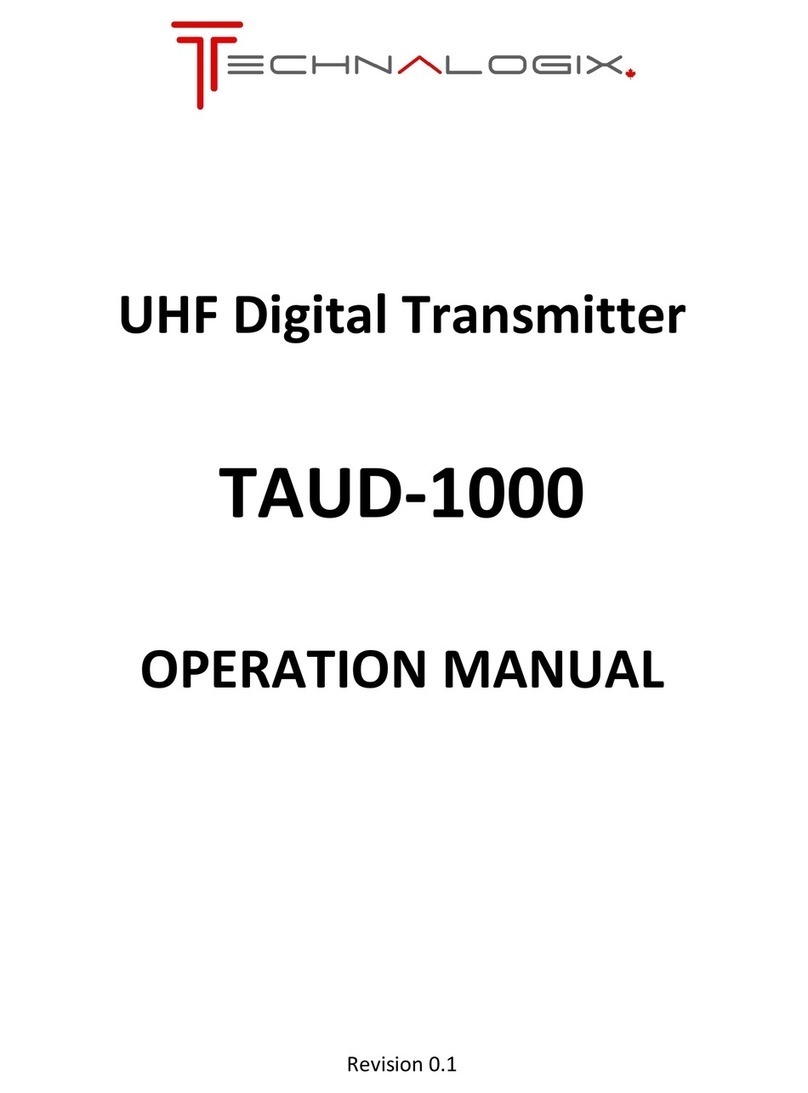 Technalogix TAUD-1000 User manual Technalogix TAUD-1000 User manual