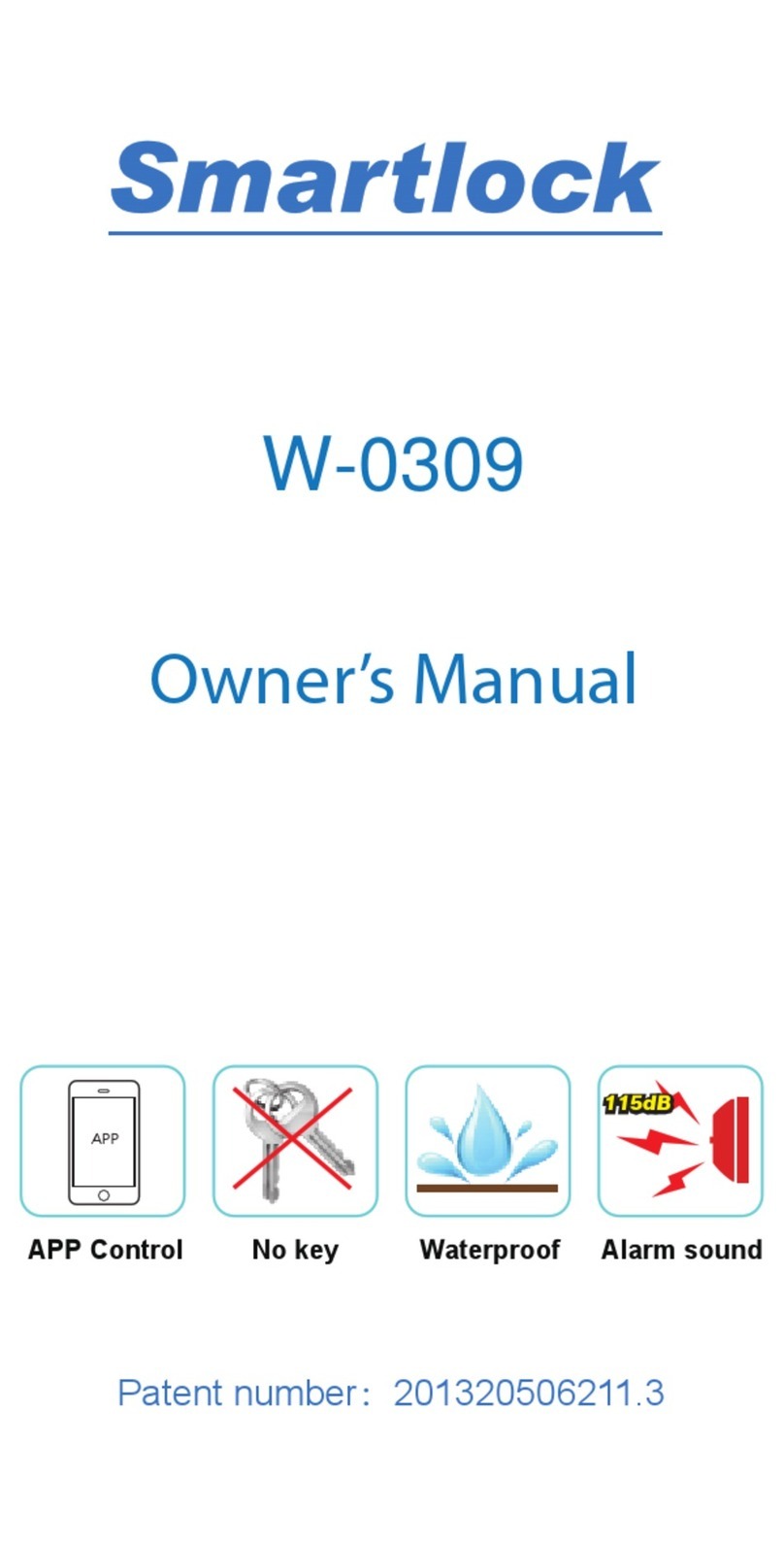 SmartLock W-0309 owner's manual SmartLock W-0309 owner's manual
