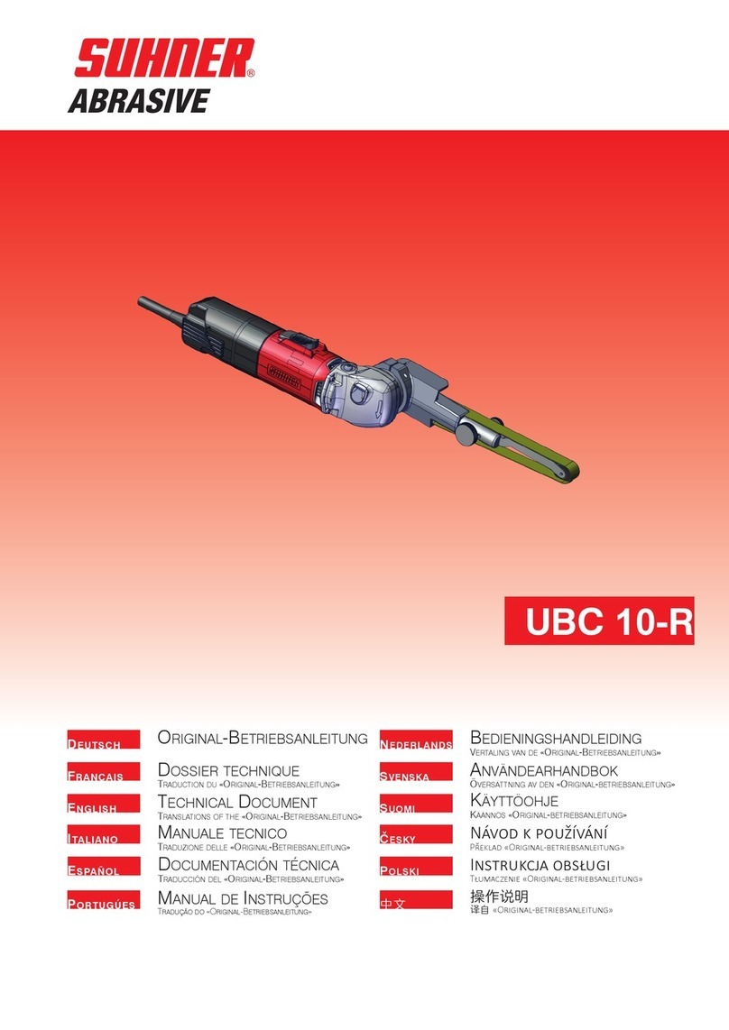 SUHNER ABRASIVE UBC 10-R Technical document SUHNER ABRASIVE UBC 10-R Technical document