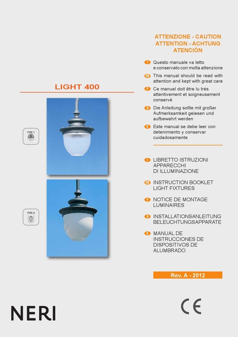 NERI LIGHT 400 Instruction booklet