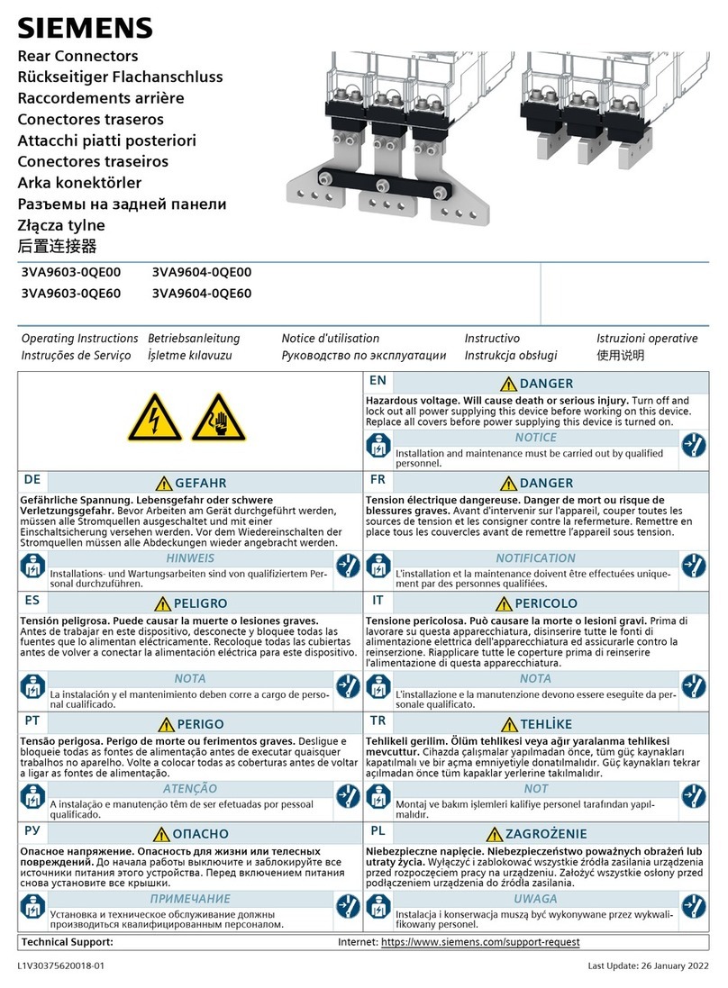 Siemens 3VA9603-0QE00 User manual