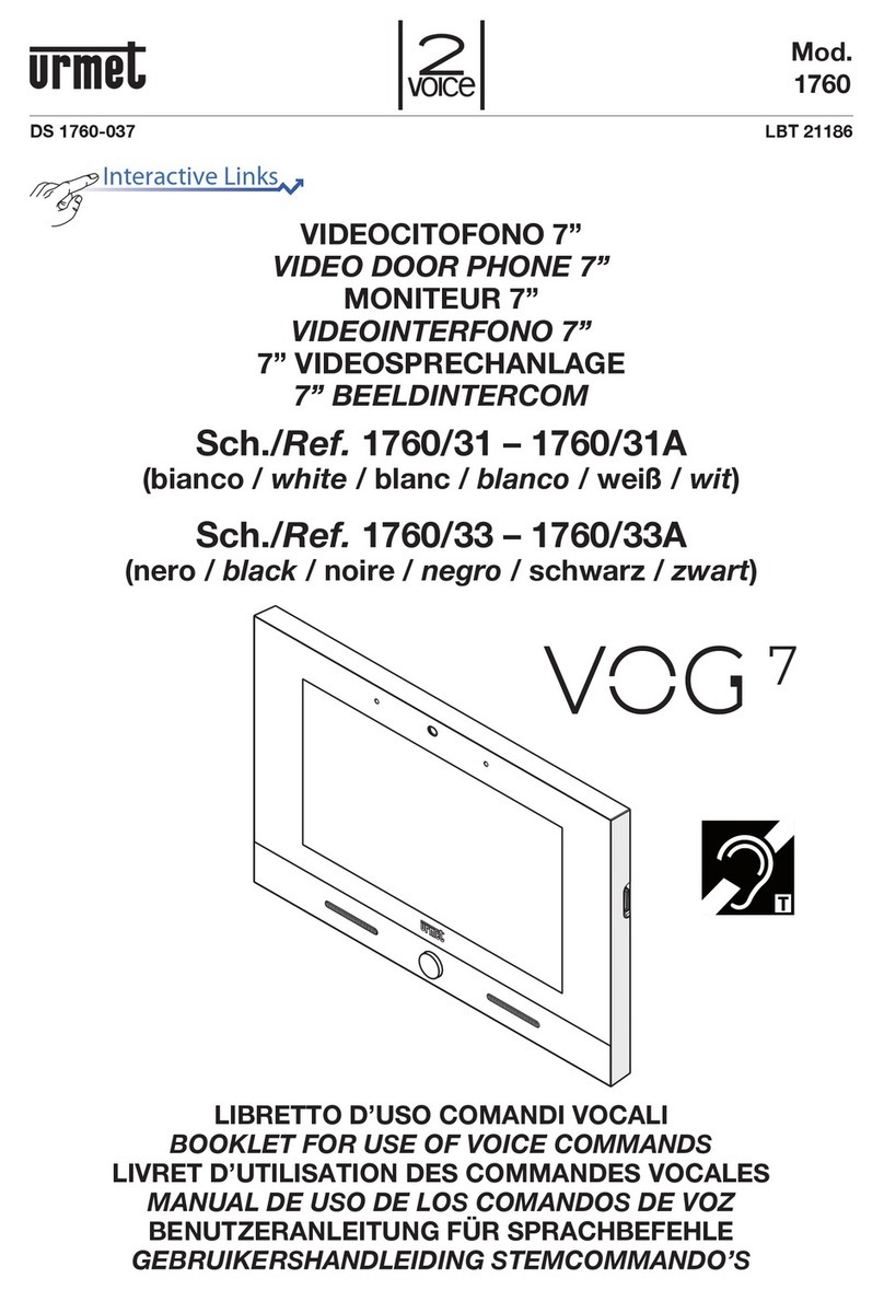 urmet domus 1760/31 manual