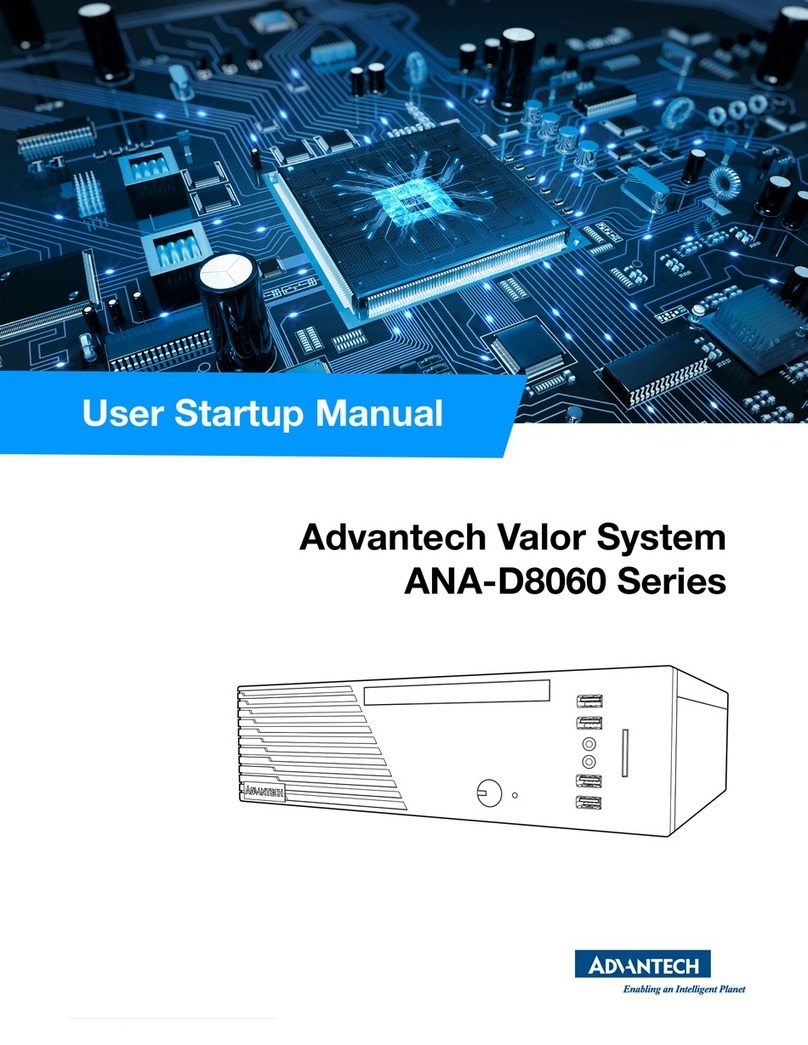 Advantech Valor ANA-D8060 Series Installation and operation manual