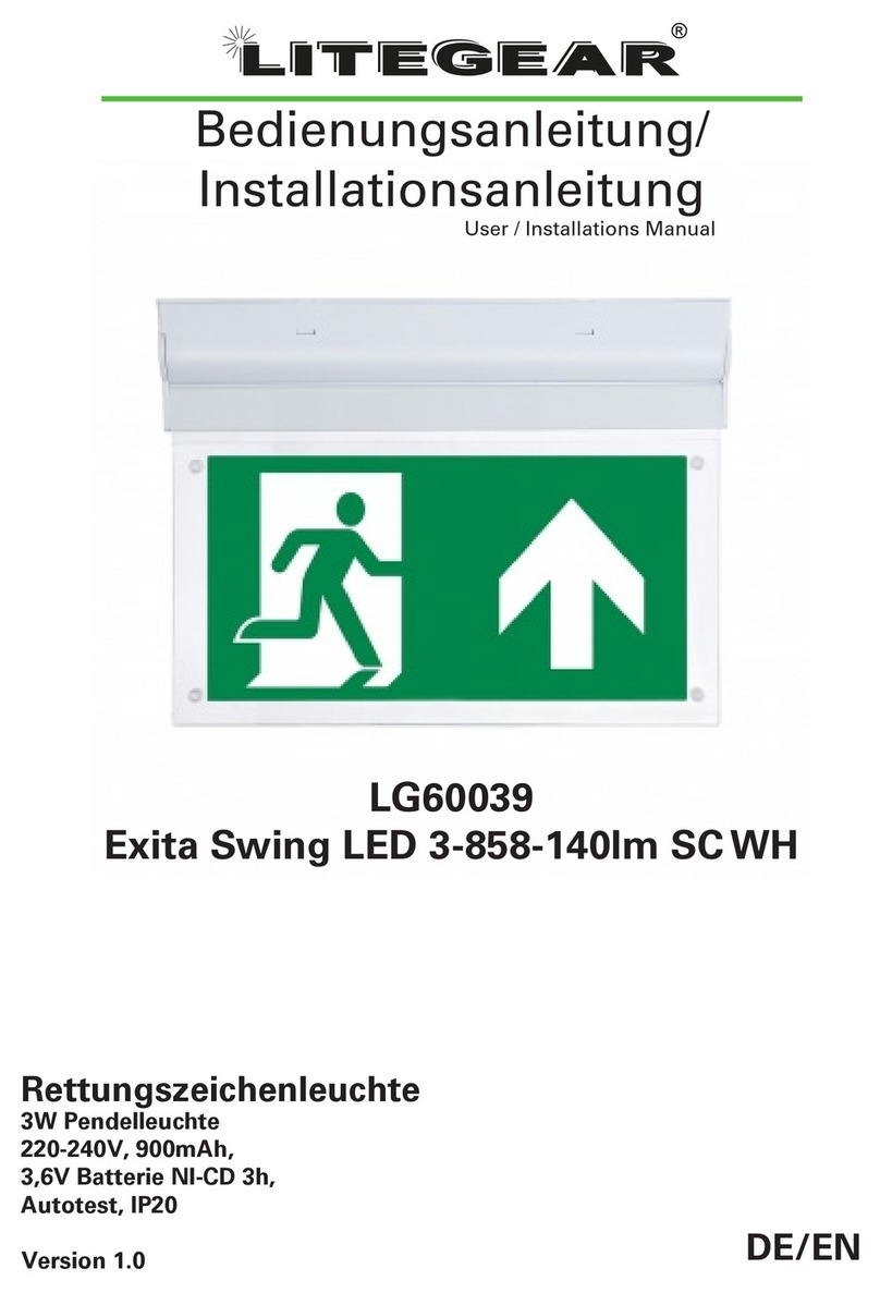 LiteGear LG60039 User & installation manual