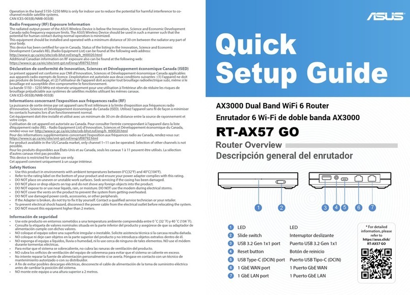 Asus RT-AX57 GO User manual Asus RT-AX57 GO User manual