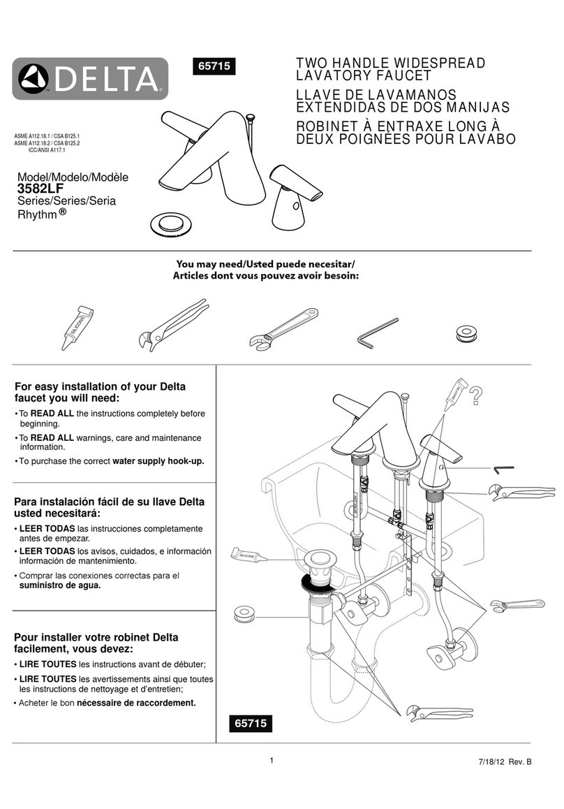 Delta 3582LF Series manual
