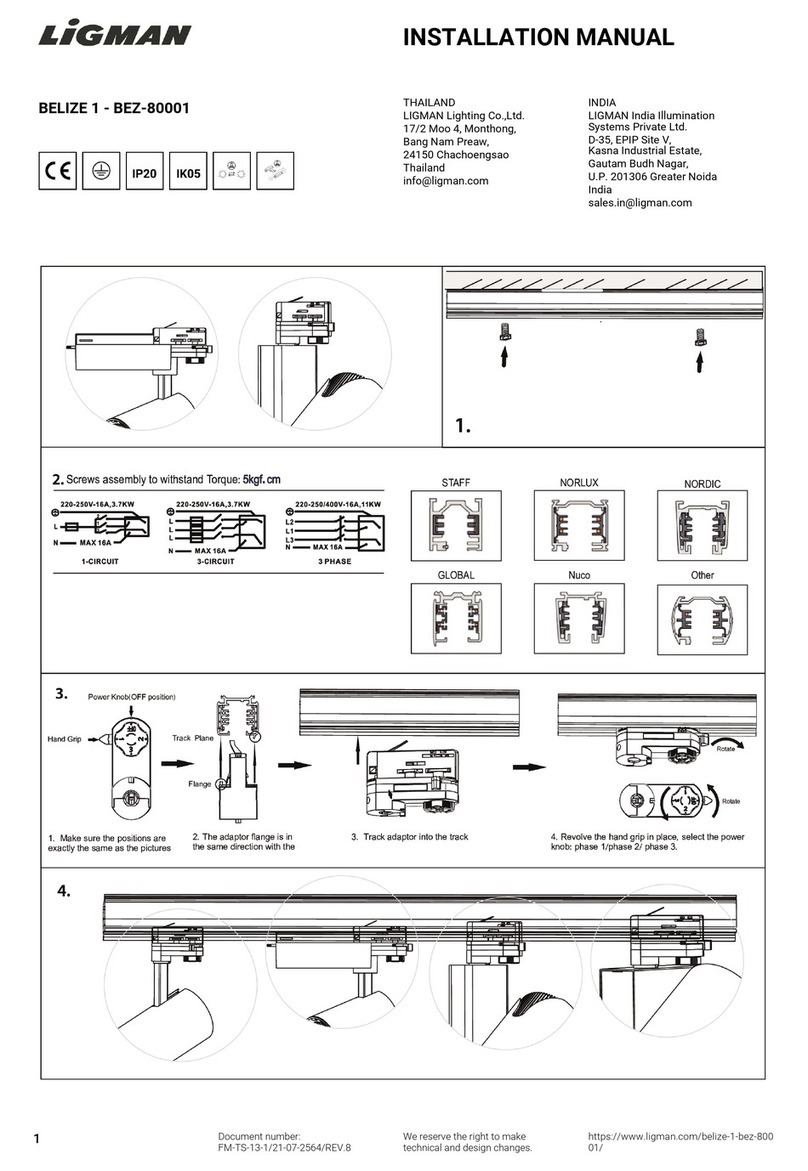 LIGMAN BELIZE 1 BEZ-80001 User manual