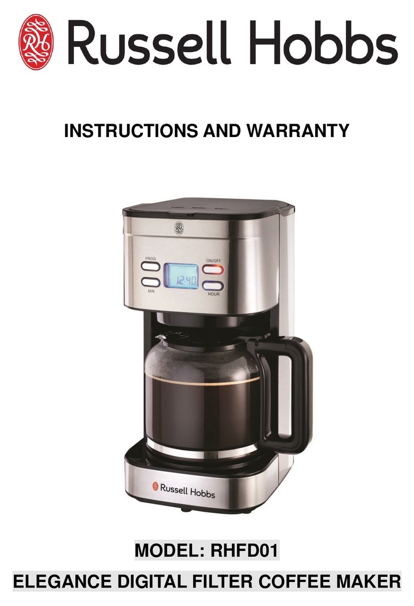 Russell Hobbs RHFD01 Instructions and warranty