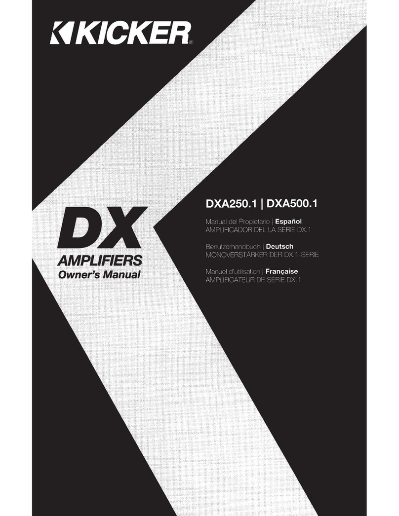 Kicker DXA250.1 owner's manual