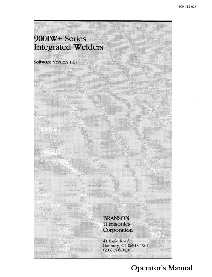 Branson 900IW+ Series Operator's manual