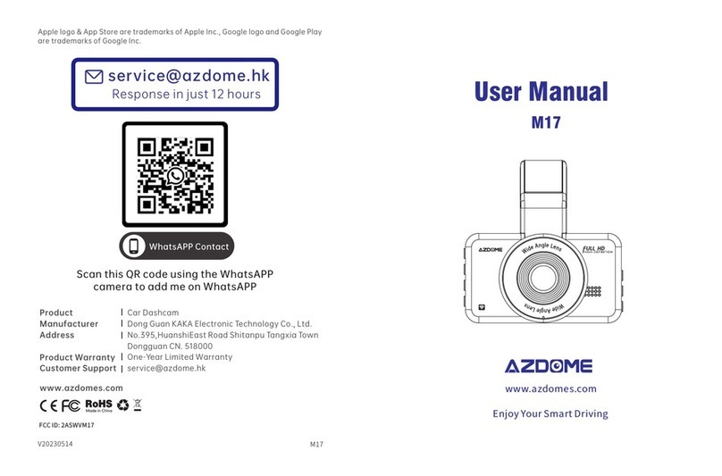 Azdome M17 User manual