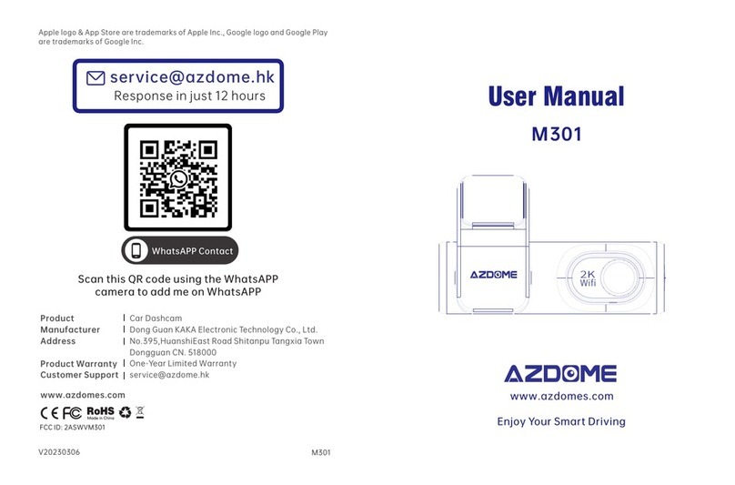 Azdome M301 user manual