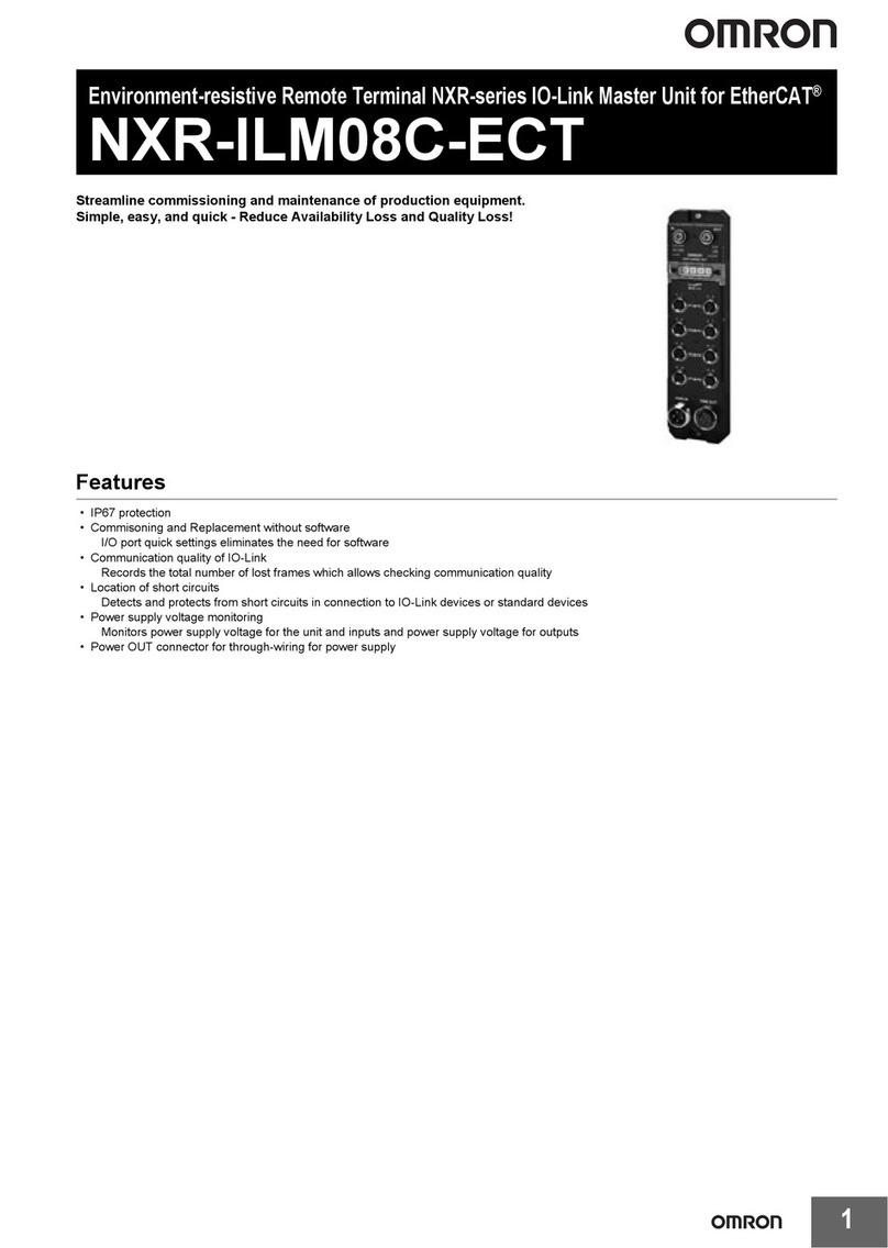Omron NXR-ILM08C-ECT manual