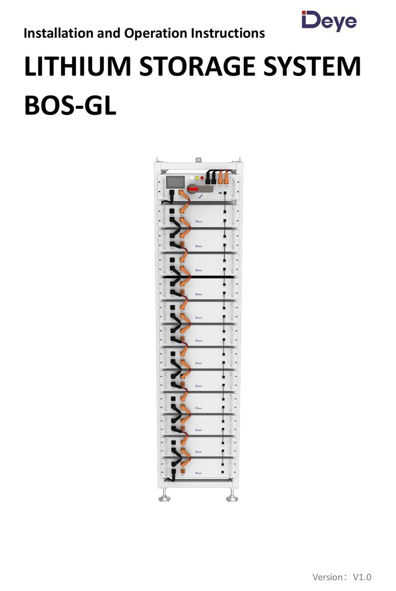 Deye BOS-GL 15 Installation and operation instruction Deye BOS-GL 15 Installation and operation instruction