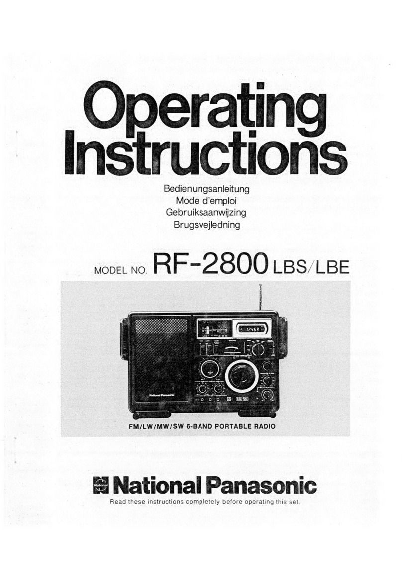 Panasonic RF-2800 LBS User manual