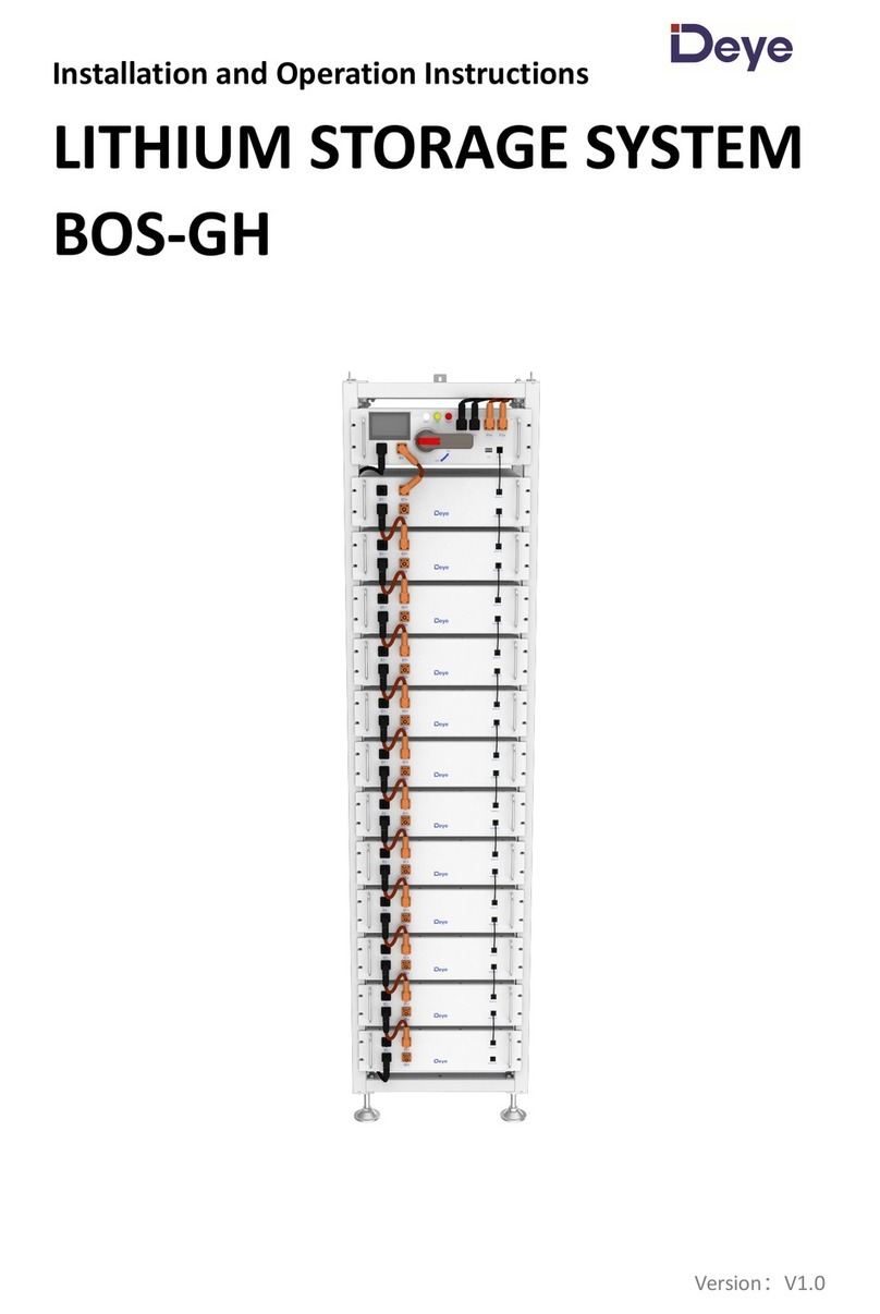 Deye BOS-GH 15 Installation and operation instruction Deye BOS-GH 15 Installation and operation instruction
