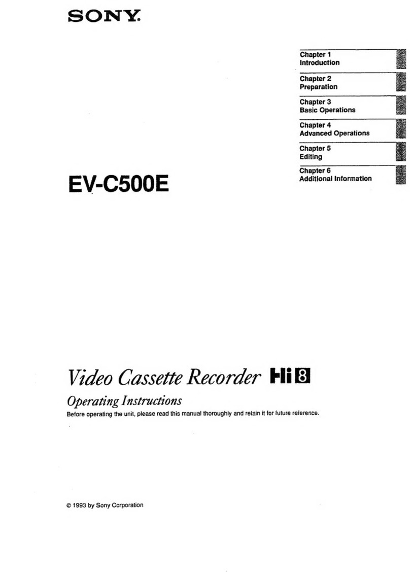 Sony EV-C500E User manual