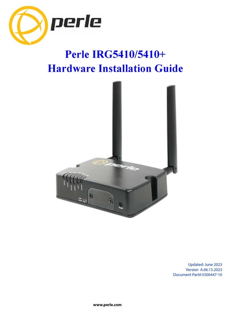 Perle IRG5410 Series Hardware installation guide