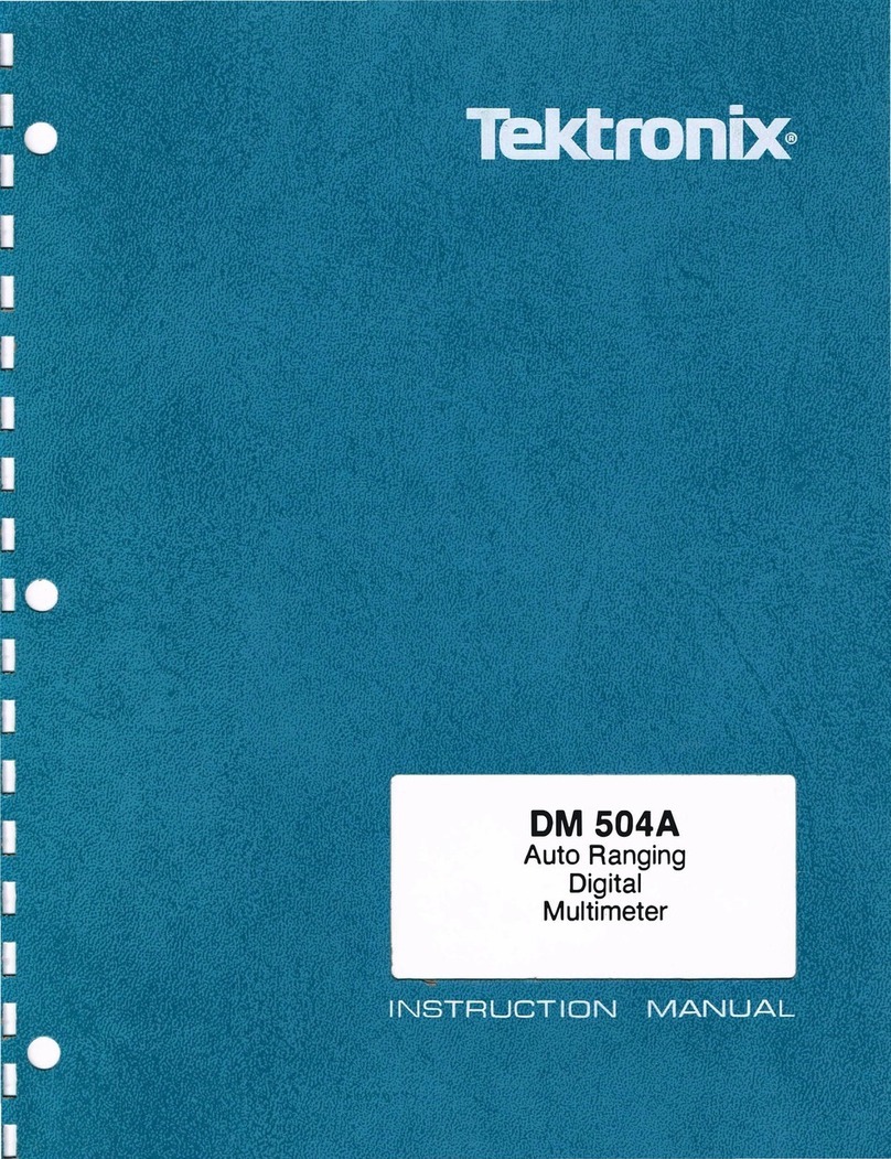 Tektronix DM 504A User manual