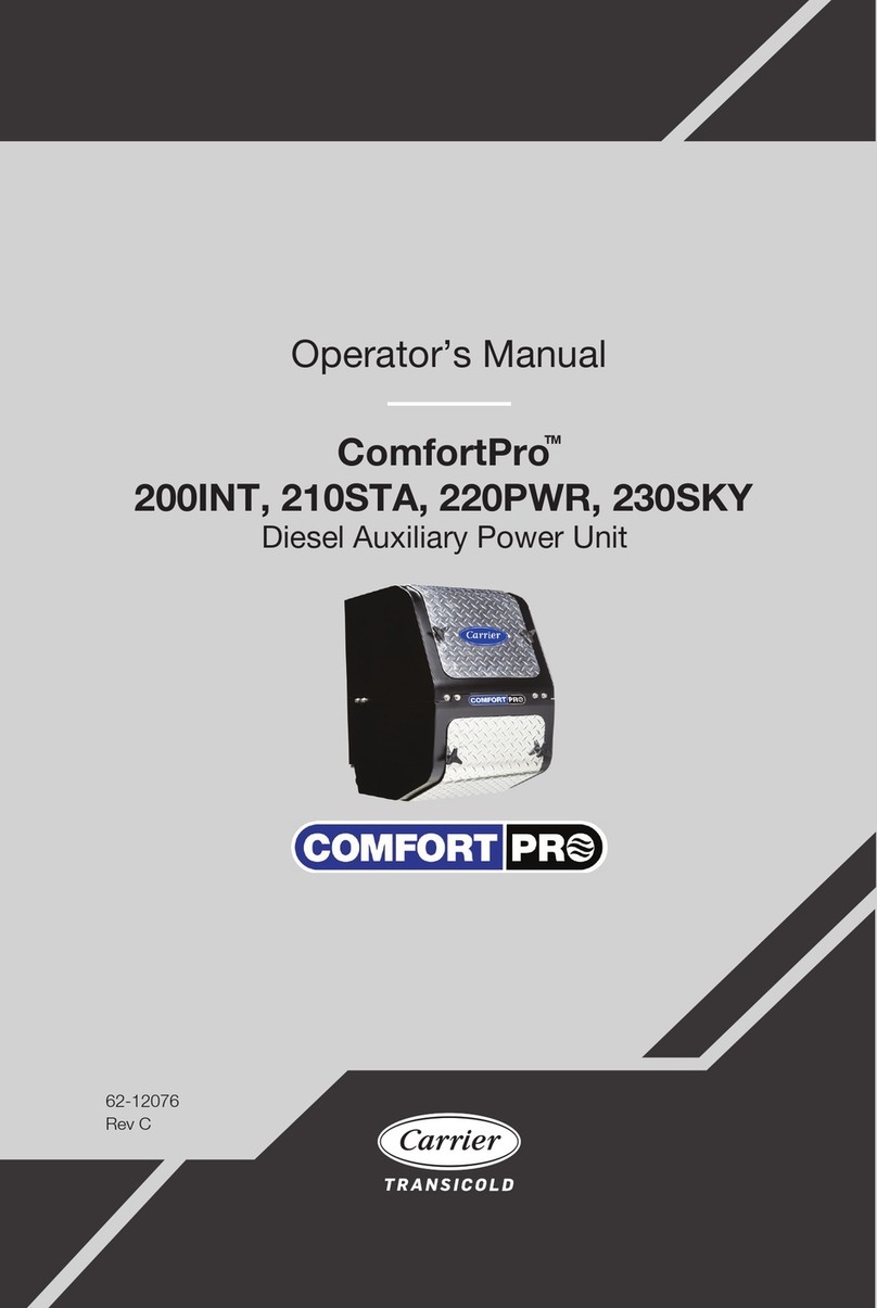 Carrier ComfortPro 200INT Operator's manual