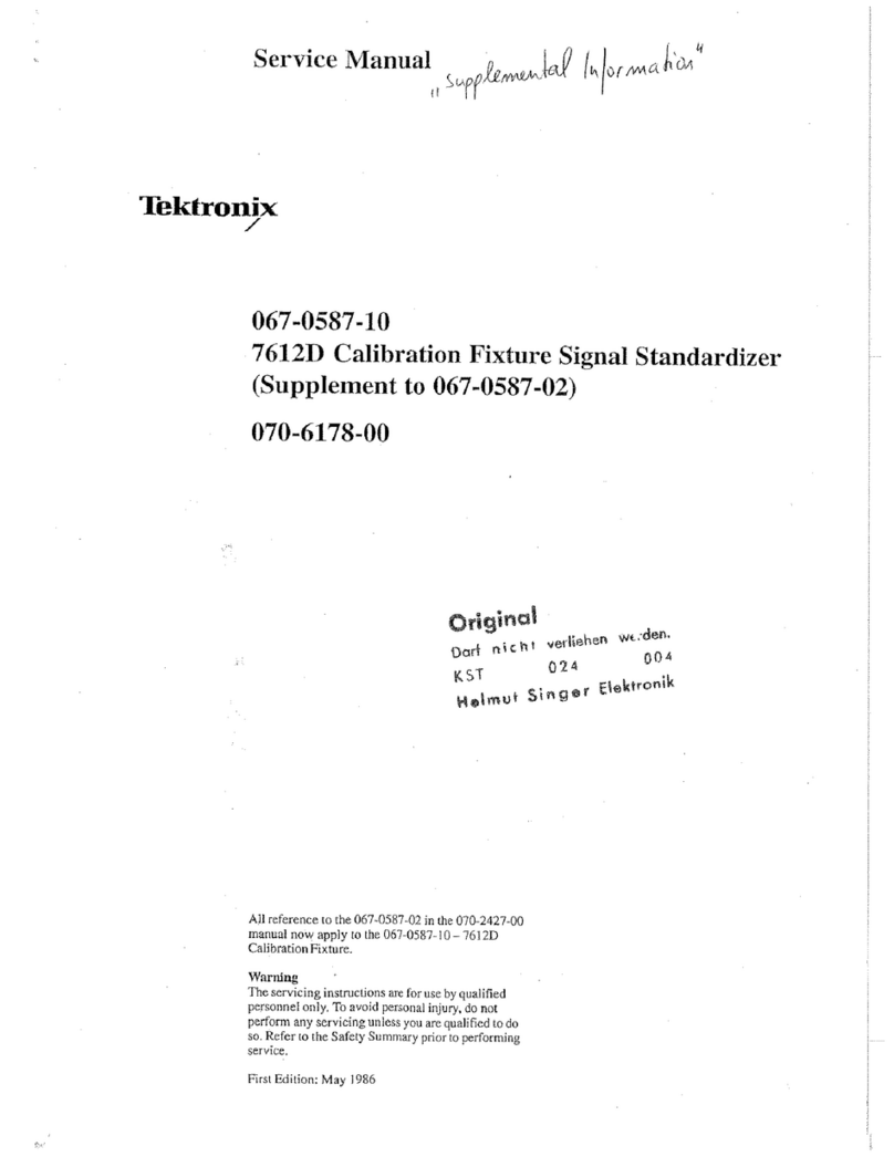 Tektronix 7612D Service manual