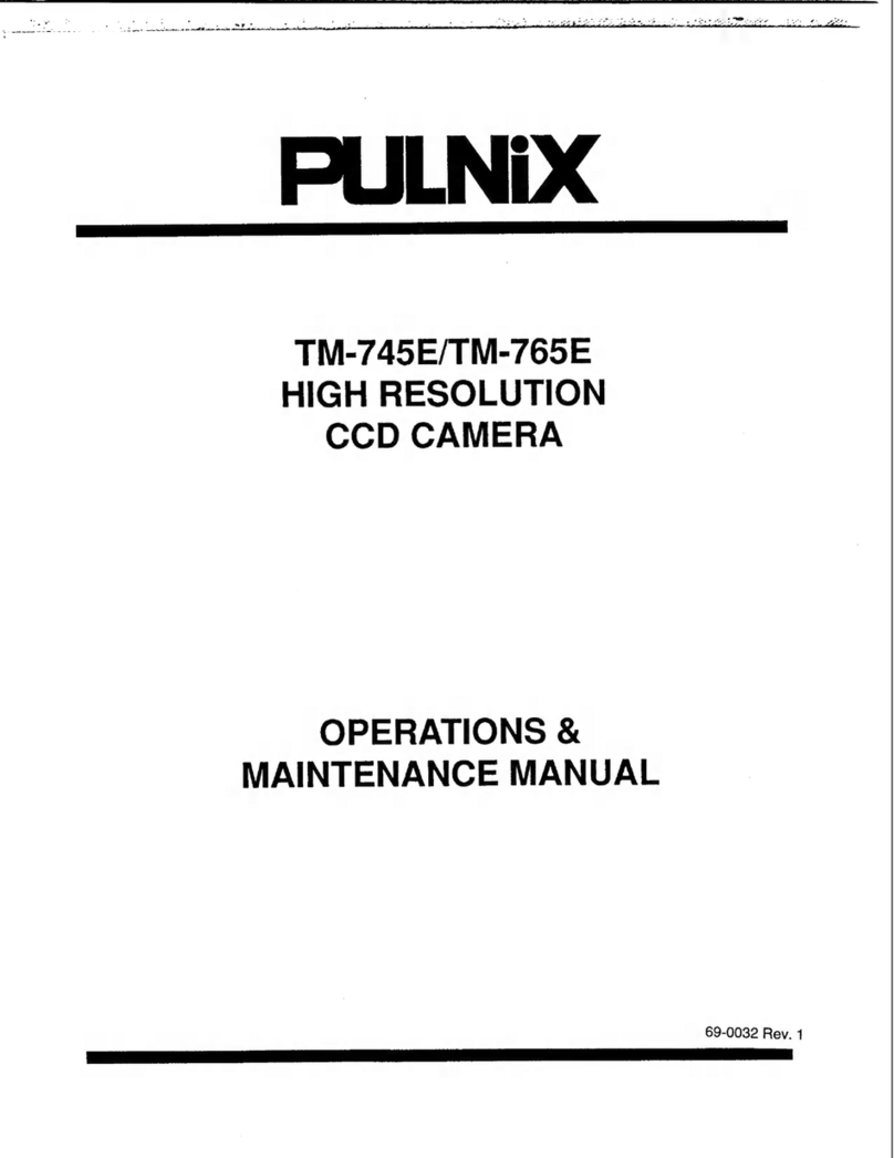 Pulnix TM-745E Operation & maintenance manual
