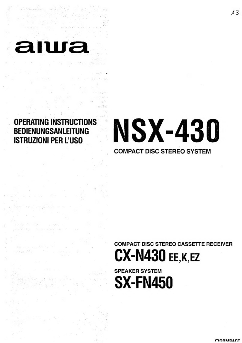 Aiwa NSX-430 operating instructions