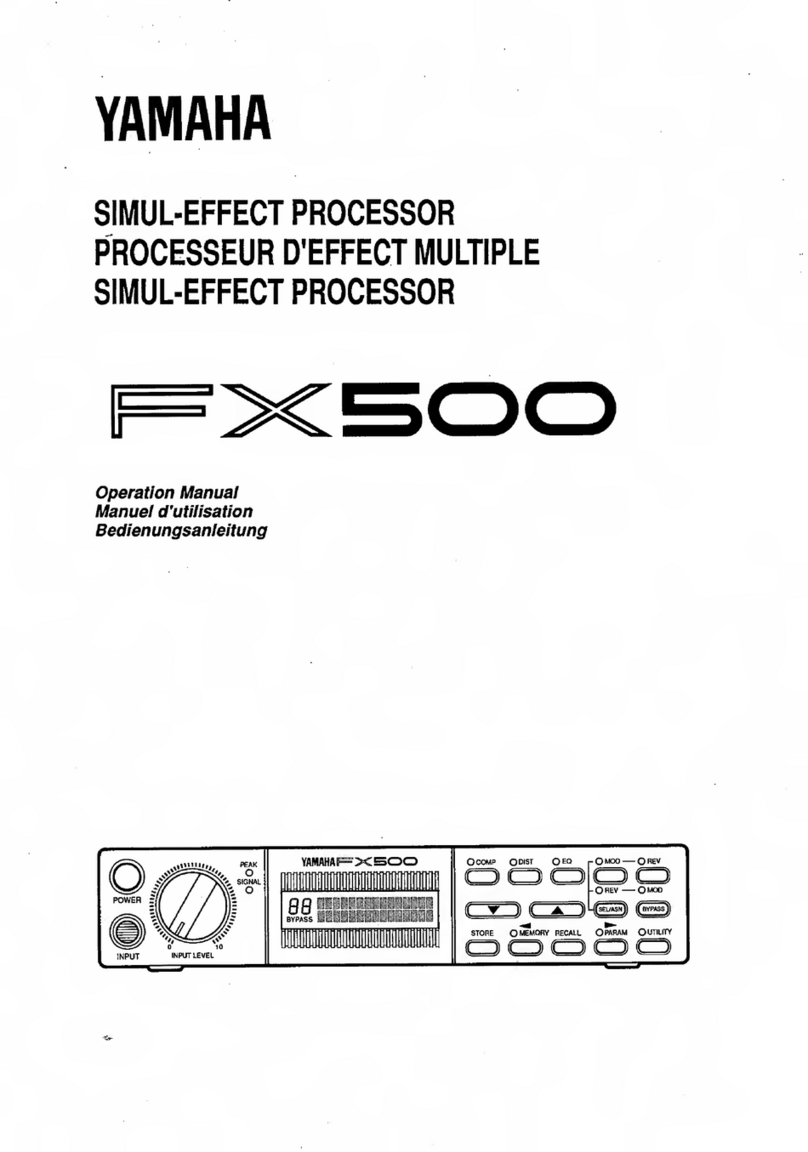 Yamaha FX500 User manual