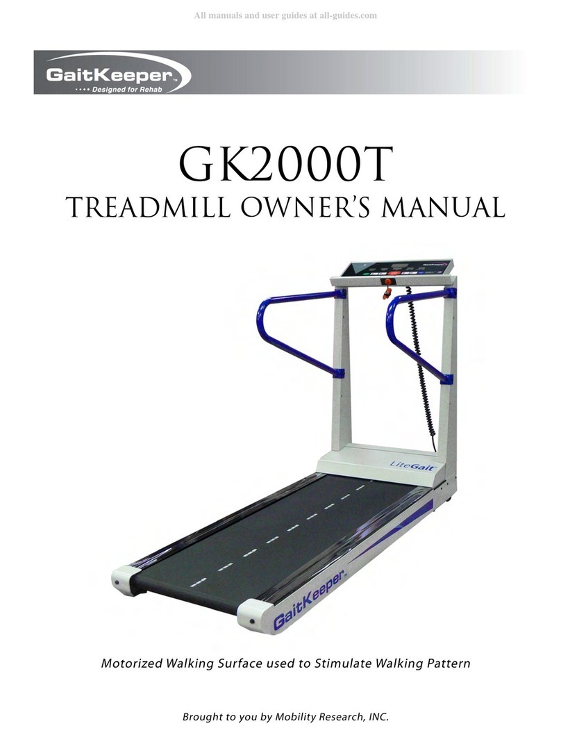 Mobility Research GaitKeeper GK2000T owner's manual
