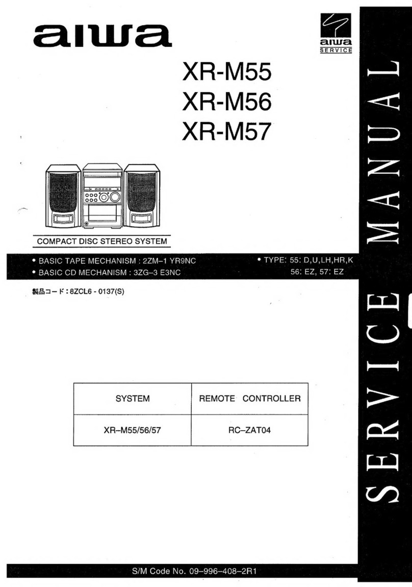 Aiwa XR-M55 Service manual