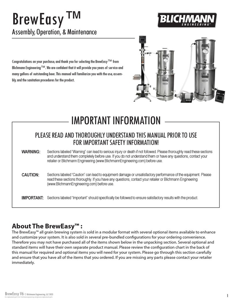 Blichmann Engineering BrewEasy Classic Installation instructions