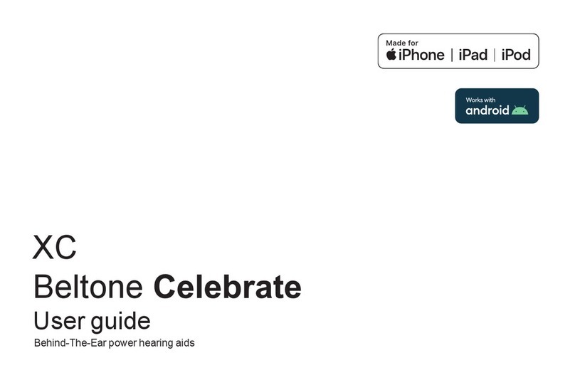 Beltone Celebrate XC User manual