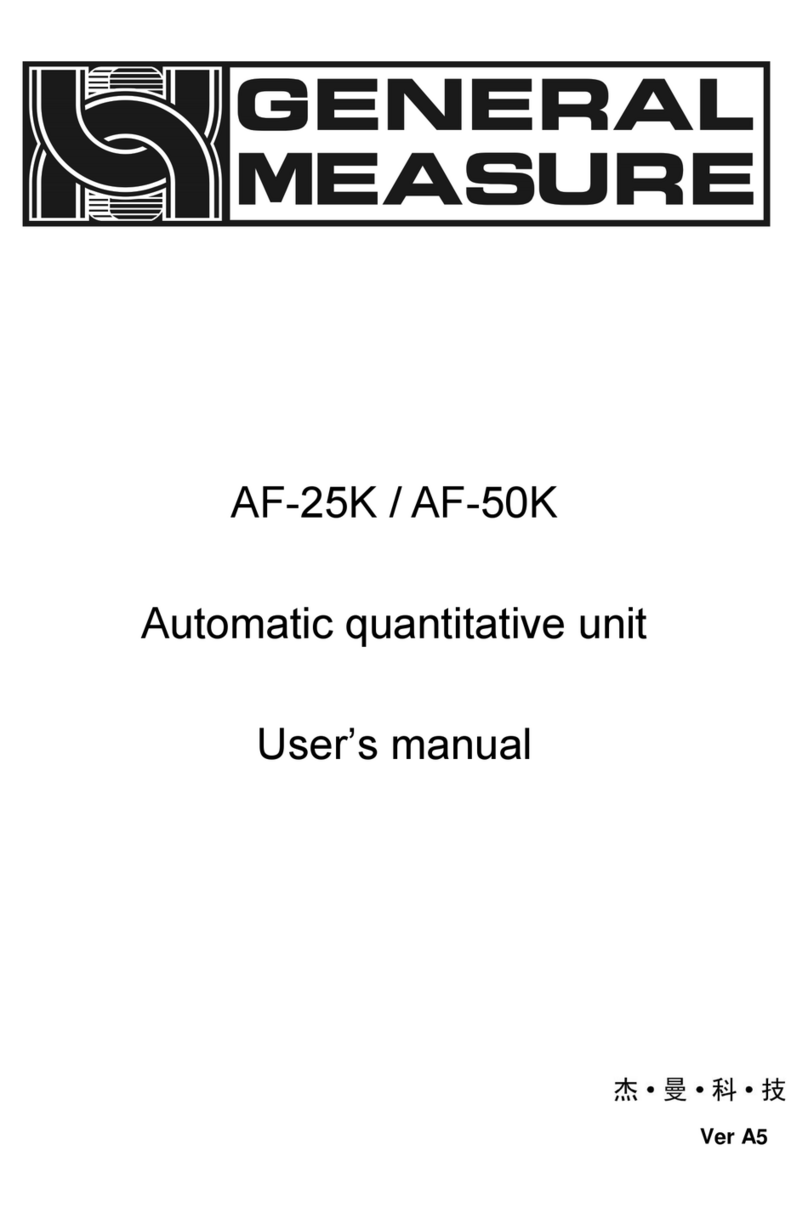 General Measure AF-25K User manual