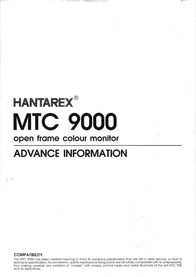 Hantarex MTC 9000 Owner's manual Hantarex MTC 9000 Owner's manual