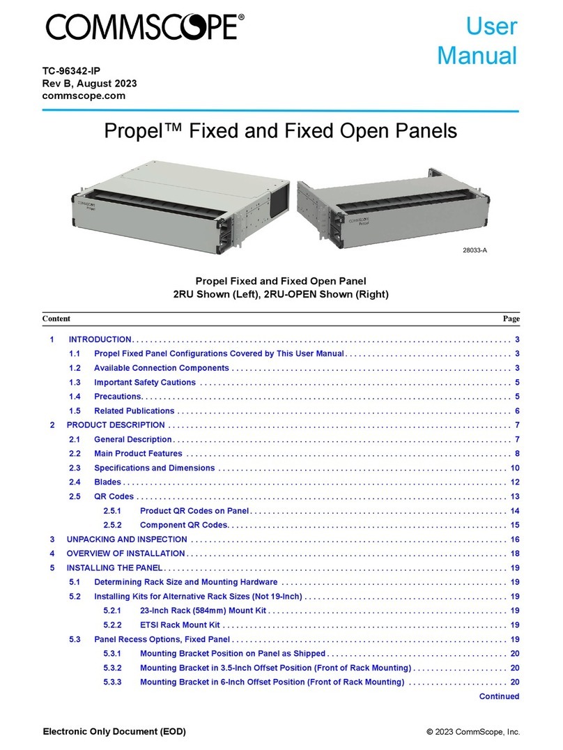 CommScope Propel PPL-1U-HD-FX User manual