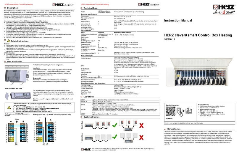 Herz clever&smart Control Box Heating User manual